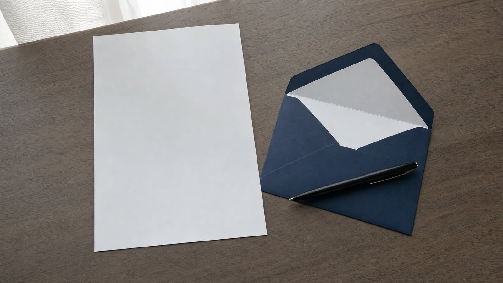 A single blank sheet beside an opened envelope on a desk — the objection to a Korean payment order is a short filing with a strict 2-week window